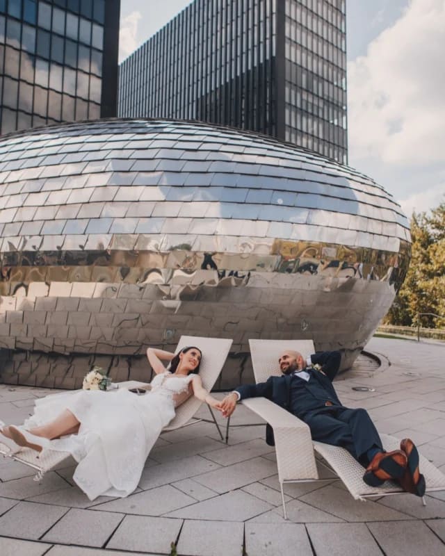 💛 Tolle Hochzeit in Herz von Düsseldorf 
Meine wunderschöne @sama.nehme